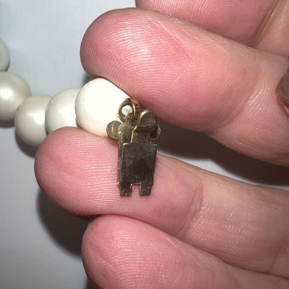 Vintage Faux Pearl and Aurora Borealis Bead Necklace - Picture 6 of 8